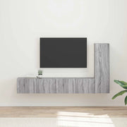 Set mobile TV 3 pcs Grigio Sonoma Legno multistrato 3408994