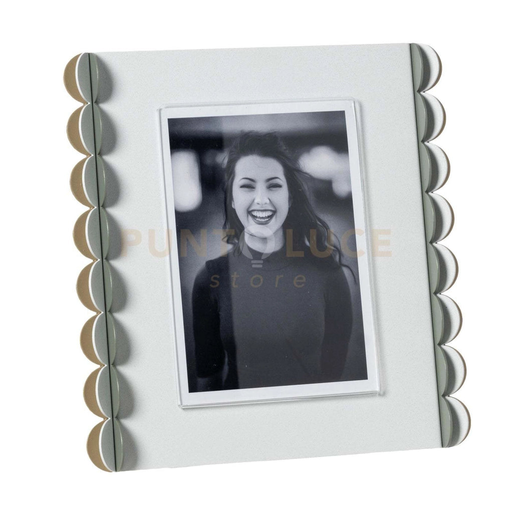 Portafoto di design Volans grande Bianco marmo,giada,bianco marmo,oro laccato