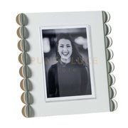 Portafoto di design Volans grande Bianco marmo,giada,bianco marmo,oro laccato