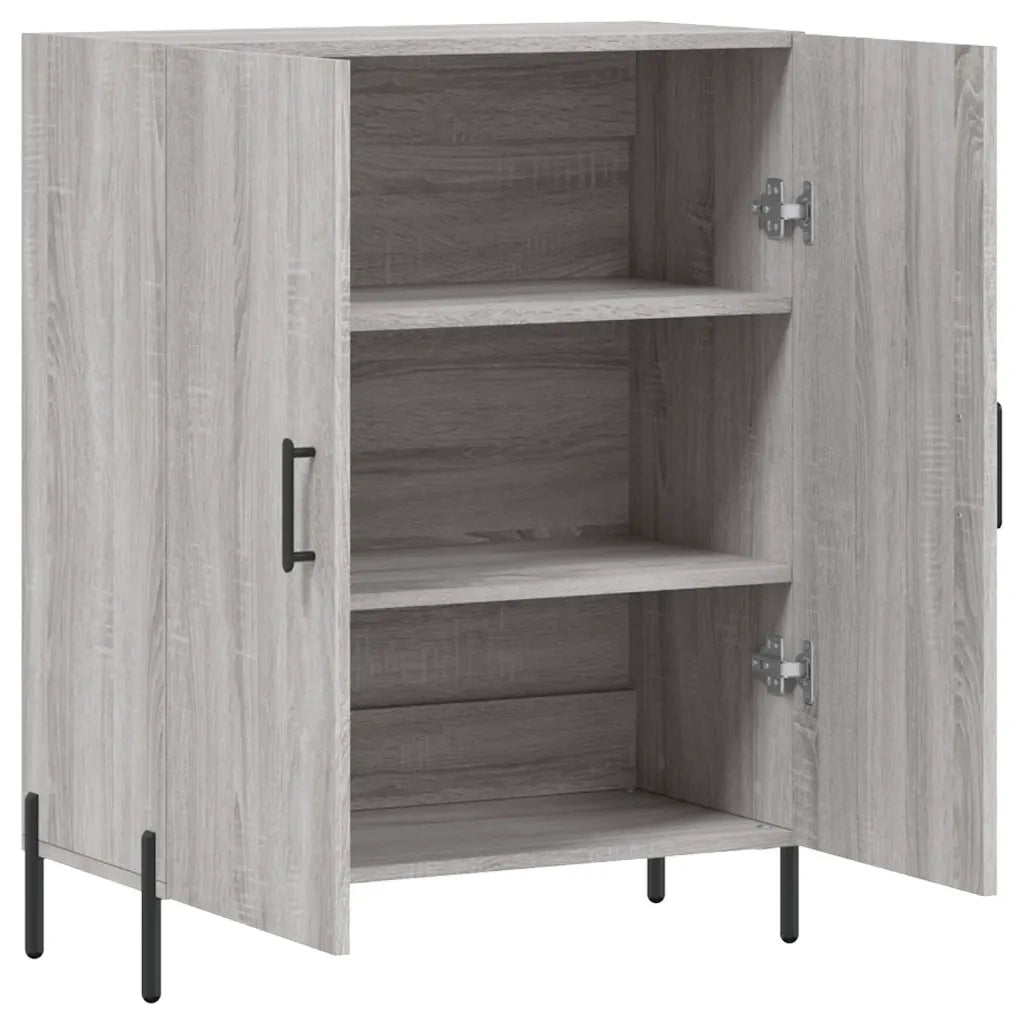 Credenza-Buffet-Armadio da cucina Grigio Sonoma 69,5x34x90 cm in Legno Multistrato 641929