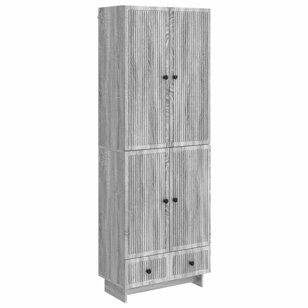 Set di armadi 2 pcs Sonoma grigio 66 x 34,5 x 95 cm 3416355