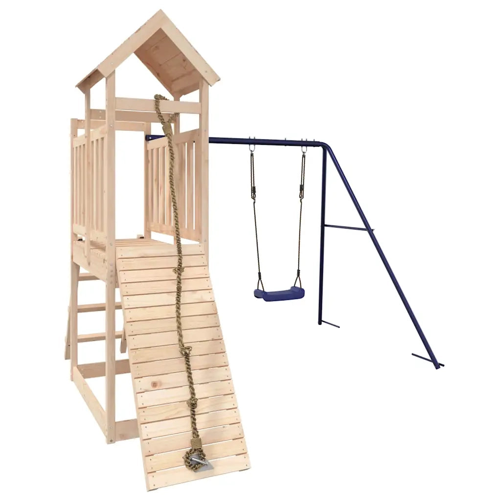 Set da Gioco da Esterno in Legno Massello di Pino 3155870