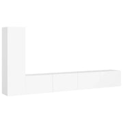 Set di mobili da 3 pezzi tra cui armadio credenza mobile TV televisore per soggiorno camera da letto salotto legno ingegnerizzato bianco 02_0024467
