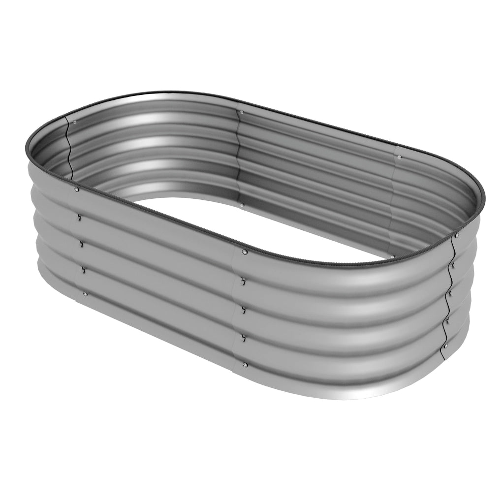 Letto Rialzato Modulare per Piante ¨C Xylo ¨C 105x62x30 cm Argento Resistente alle Intemperie