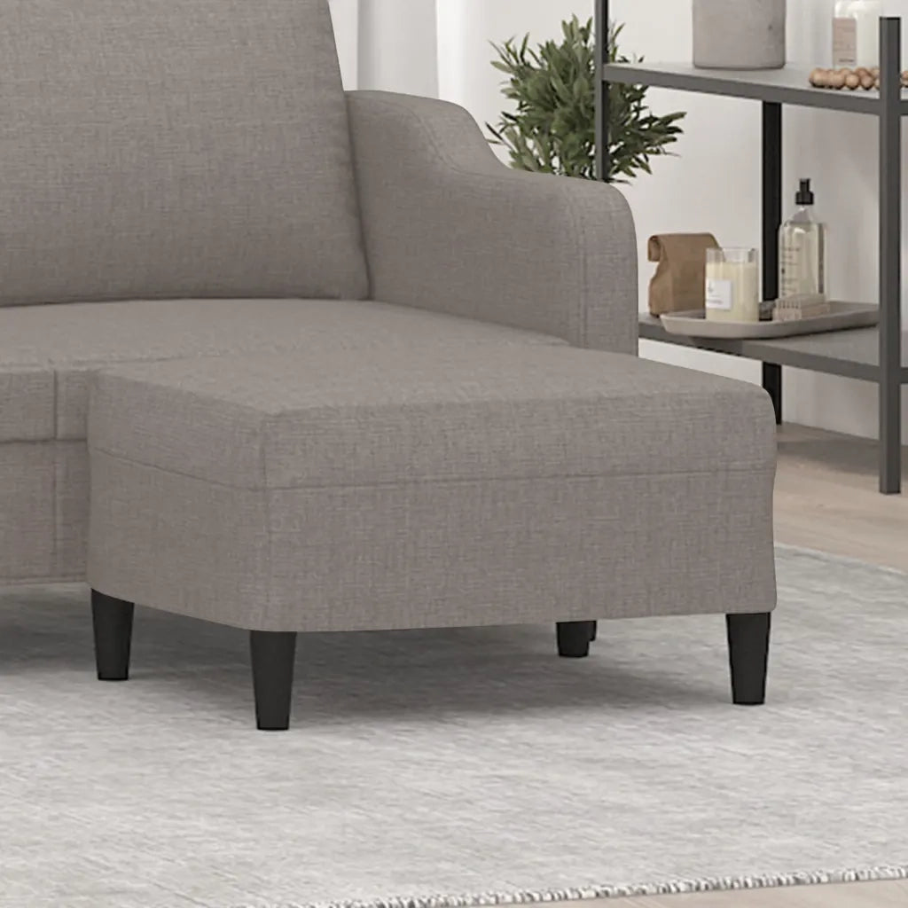 Poggiapiedi Tortora 70x55x41 cm in Tessuto 349310