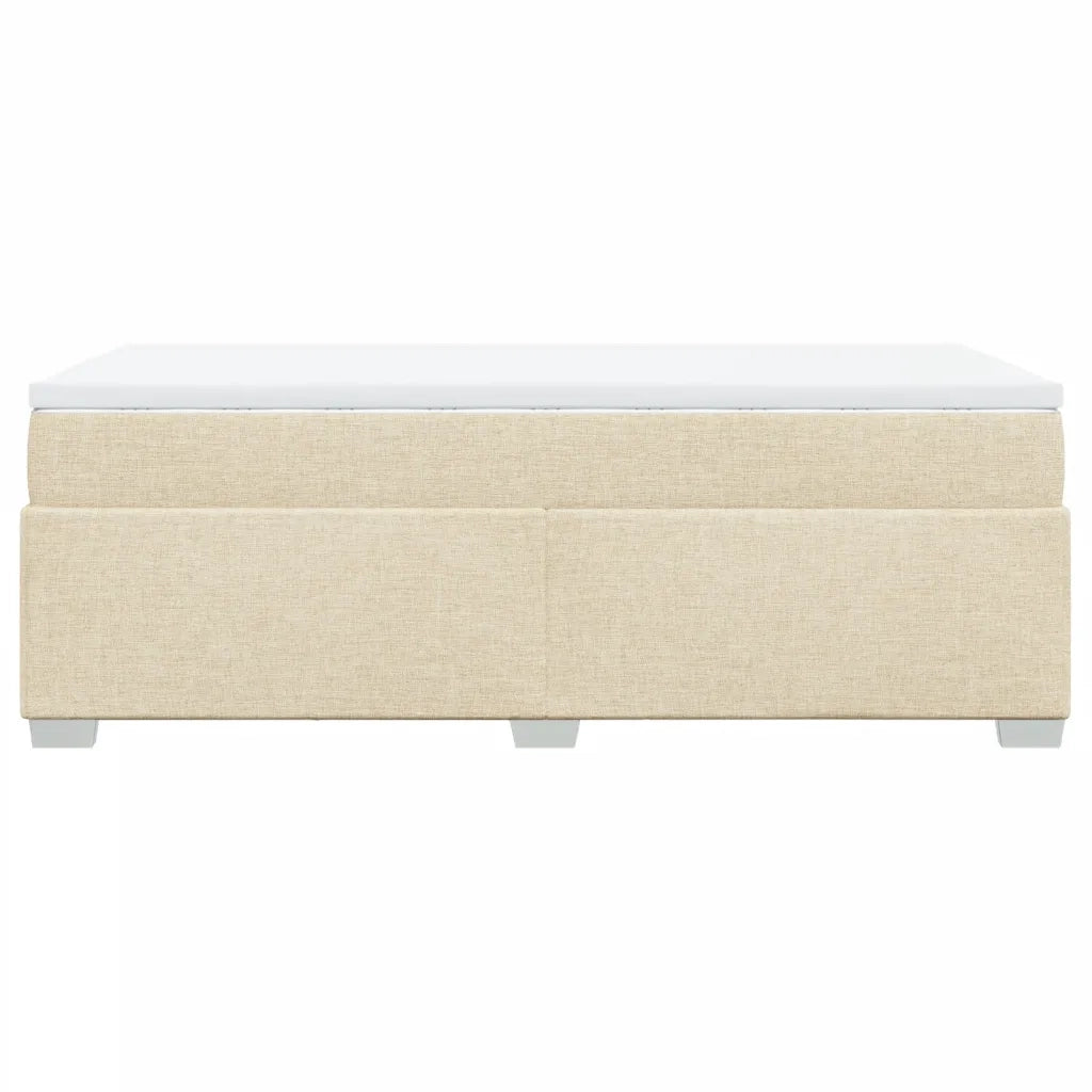 Giroletto a Molle con Materasso Crema 90x200 cm inTessuto 3285107