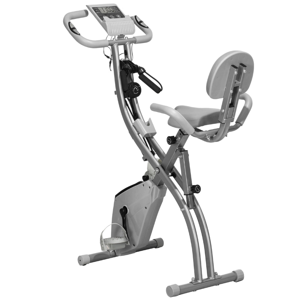 Cyclette Pieghevole 2 in 1 ¨C zephmum ¨C Grigio, Resistenza Magnetica, Volano 2.5kg