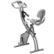 Cyclette Pieghevole 2 in 1 ¨C zephmum ¨C Grigio, Resistenza Magnetica, Volano 2.5kg
