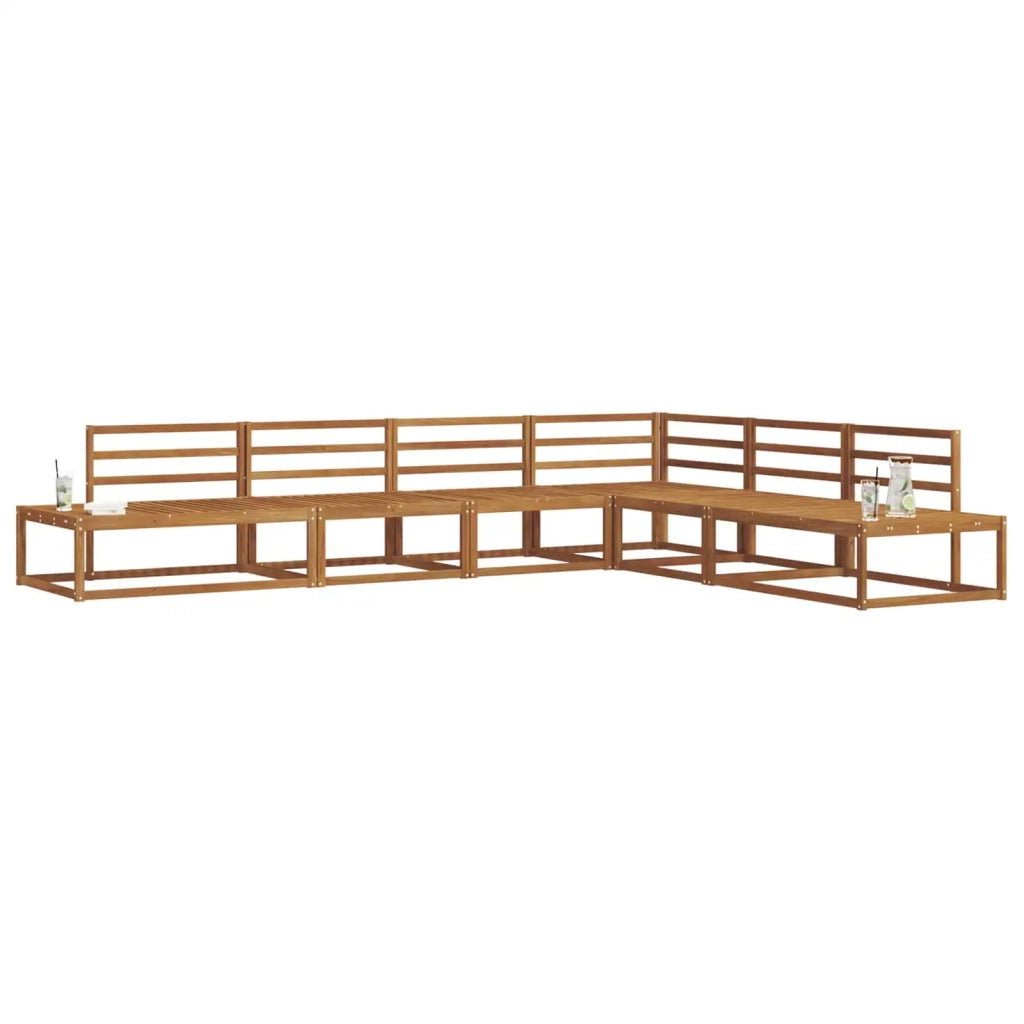 Set di divani da esterno 6 Pezzo Naturale 3368142