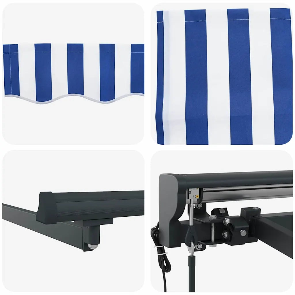 Struttura della tenda Blu e Bianco 400 × 300 cm 3330486