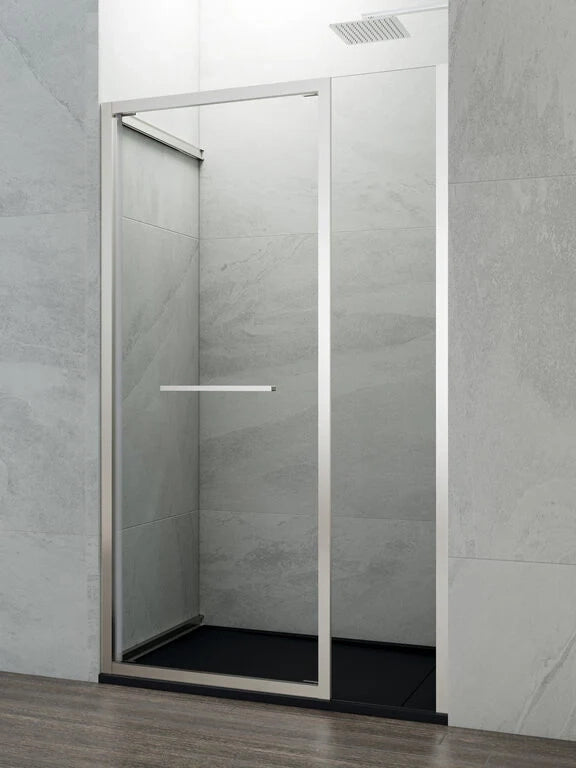 Box doccia frontale SPAZIO fisso 60 + porta 75 135 cm (130.5-133) cromo lucido