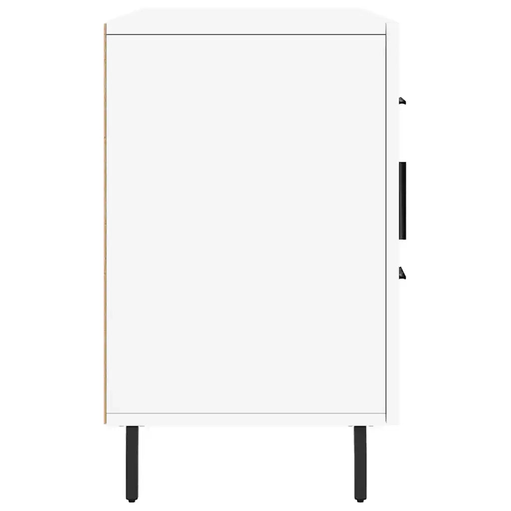 Credenza-Buffet-Armadio da cucina Bianca 100x36x60 cm in Legno Multistrato 210520