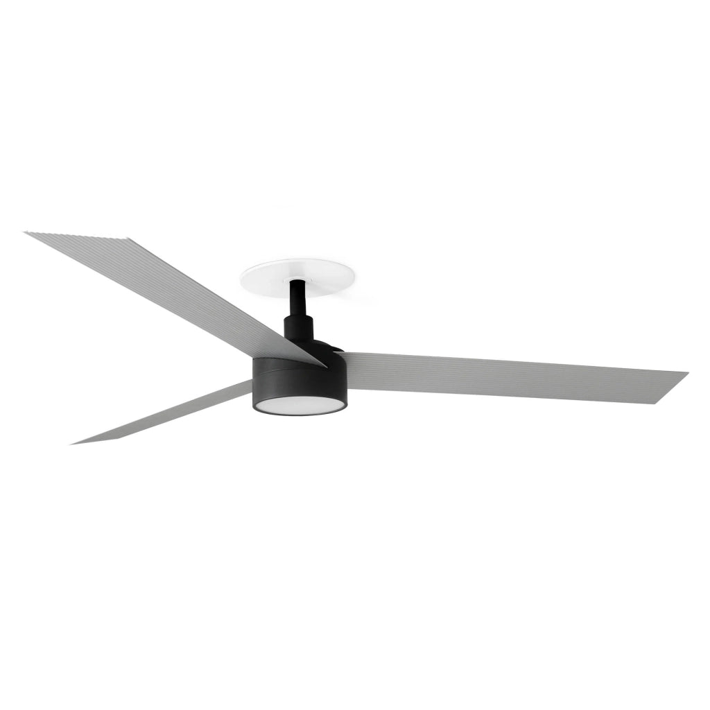 CRUISER RECESSED L LED Ventilatore da soffitto nero/alluminio 20W SWT