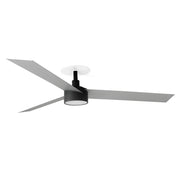 CRUISER RECESSED L LED Ventilatore da soffitto nero/alluminio 20W SWT