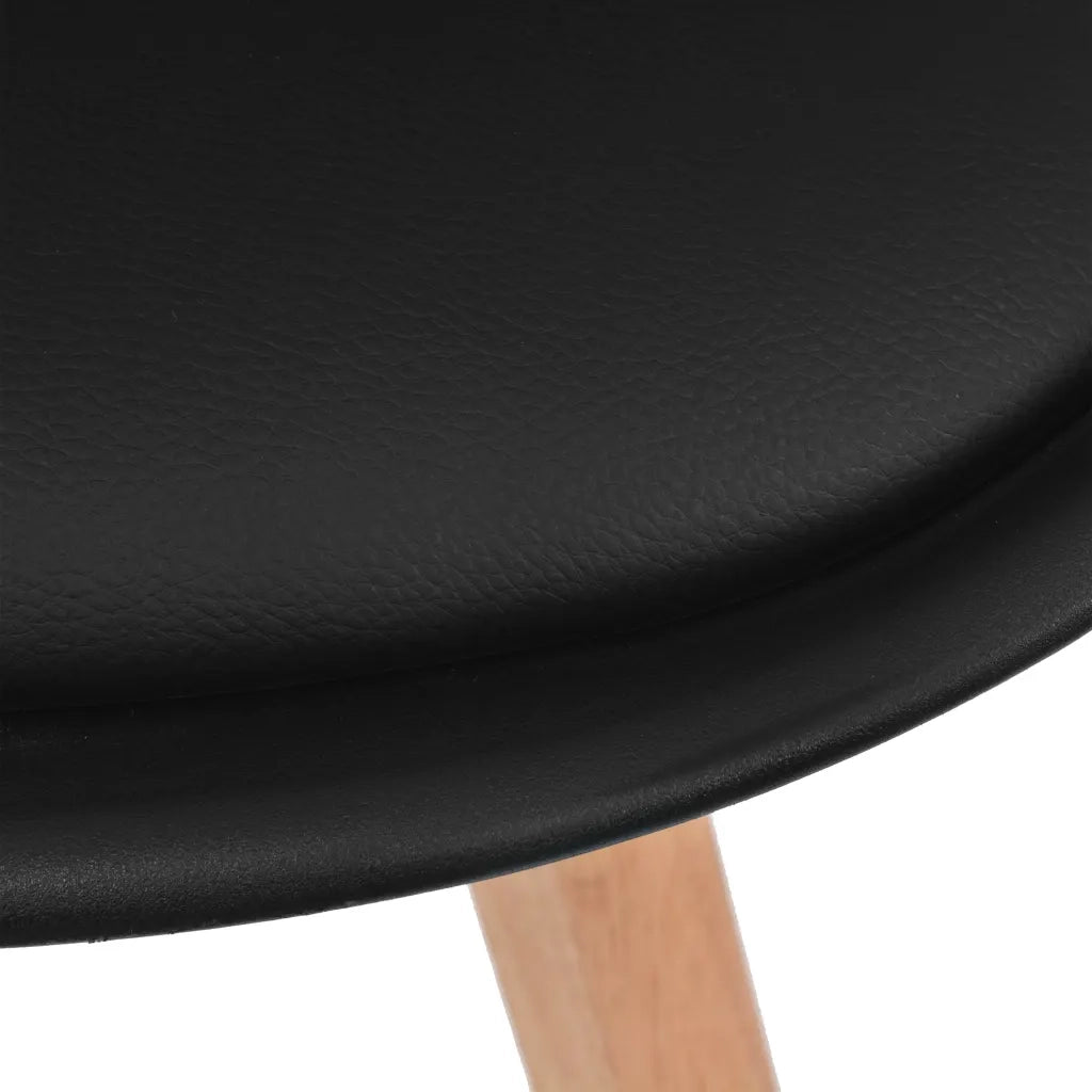 Sedie da Pranzo 6 pz Nere in Plastica 274852