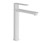 Rubinetto miscelatore lavabo bocca alta in ottone bianco opaco modello oceania *** confezione 1