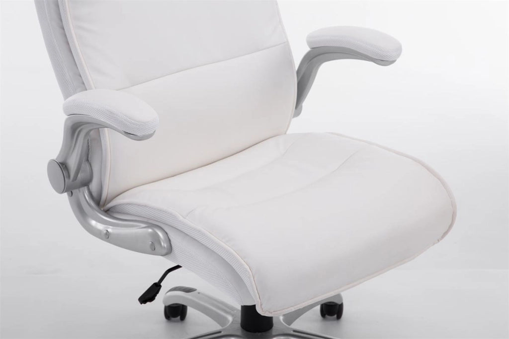 Sedia da ufficio BIG Villach in similpelle bianco