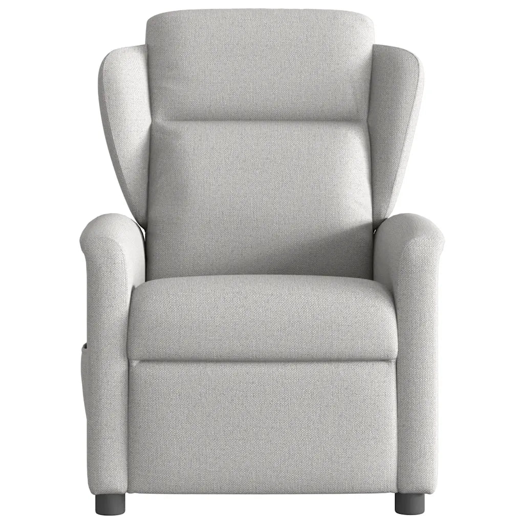 Divano Sedia-Poltrona Reclinabile in Tessuto Grigio Nuvola 812444