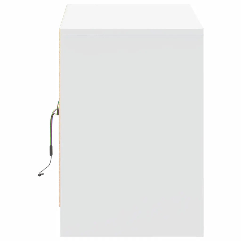 Mobile Porta TV con LED Bianco 100x34x50 cm in Truciolato 852187