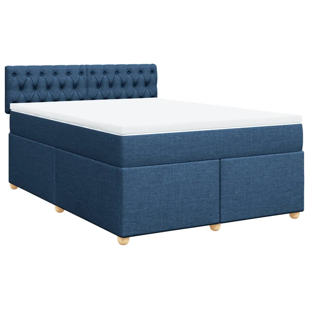 Giroletto a Molle con Materasso Blu 160x200 cm in Tessuto 3286744