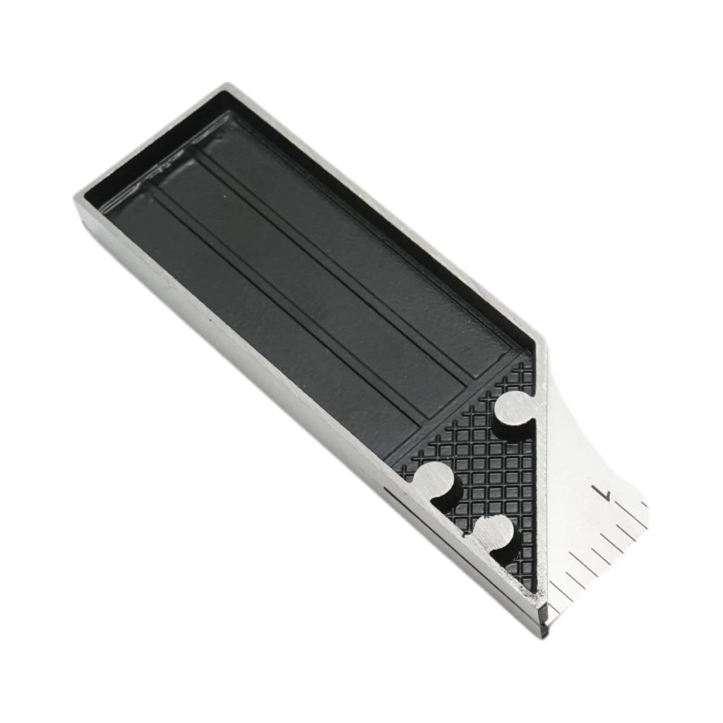 Squadra da carpentiere professionale Crownman, 300 mm/12 pollici, manico in alluminio, righello in acciaio al carbonio.