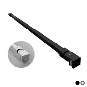 BRACCIO PER WALK IN QUADRO 2 TESTE SNODABILI- cm 45 Nero- DHIMP- pezzi 1