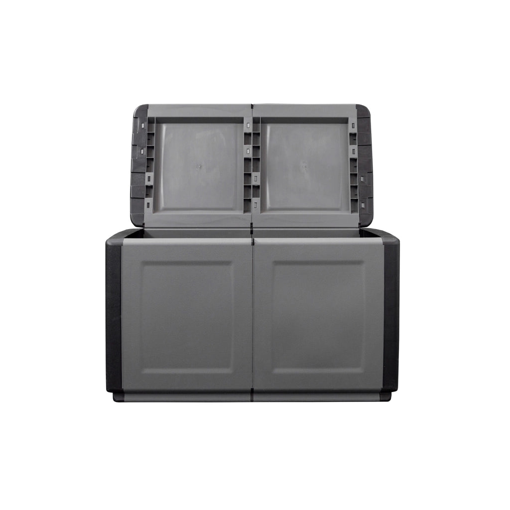 BAULE PORTATUTTO cm  96 x 53 x H 57 - GRIGIO/NERO  - ARTPLAST