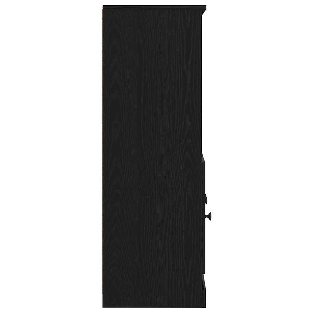 Credenza Rovere Nero 132 x 35,5 x 103,5 cm Legno multistrato 3333077