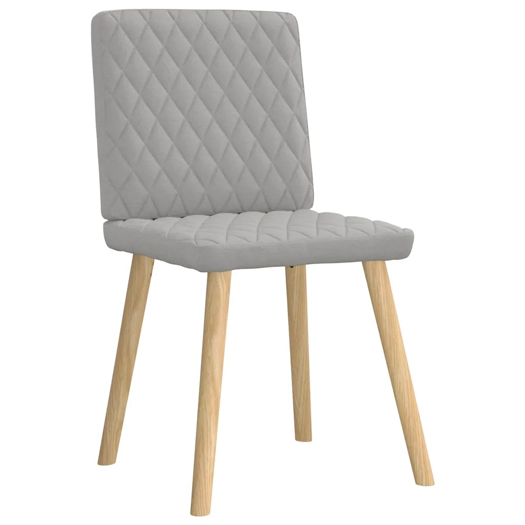 Sedie da Pranzo 4 pz Grigio Nuvola in Tessuto 3315230