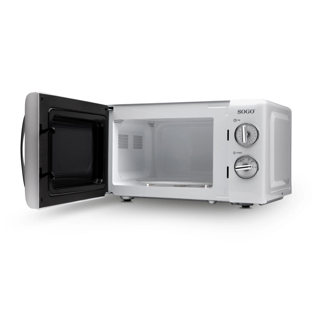Forno microonde 20 litri, controlli manuali 5 livelli potenza, timer 30 minuti 700W casa cucina - SOGO