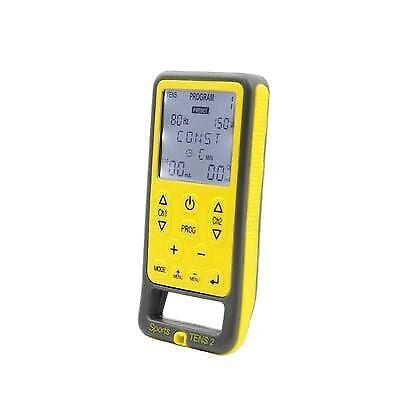 TensCare Sport Tens 2 stimolatore di muscolo elettronico Piastra adesiva Grigio, Giallo
