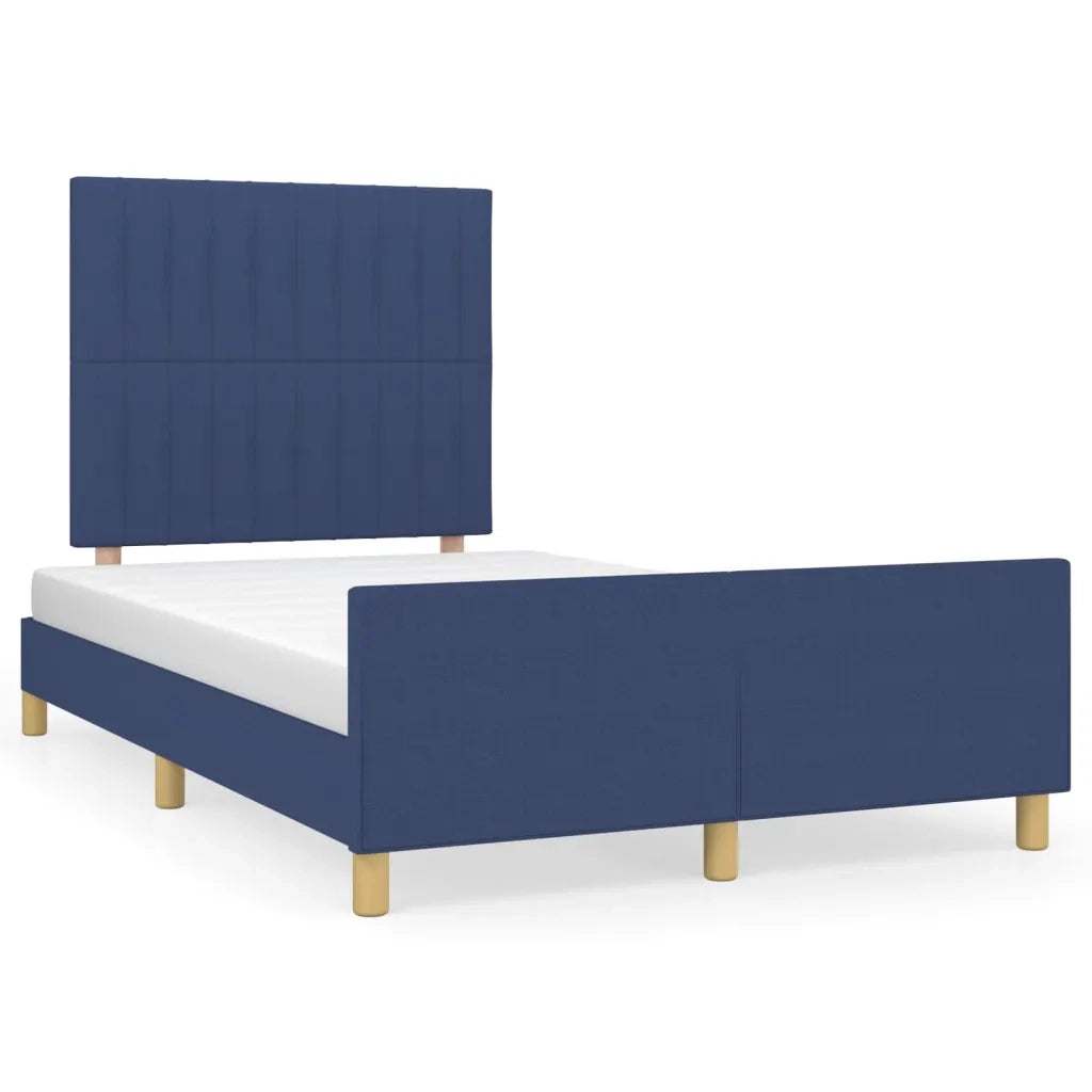 Giroletto senza Materasso Blu 120x190 cm in Tessuto
