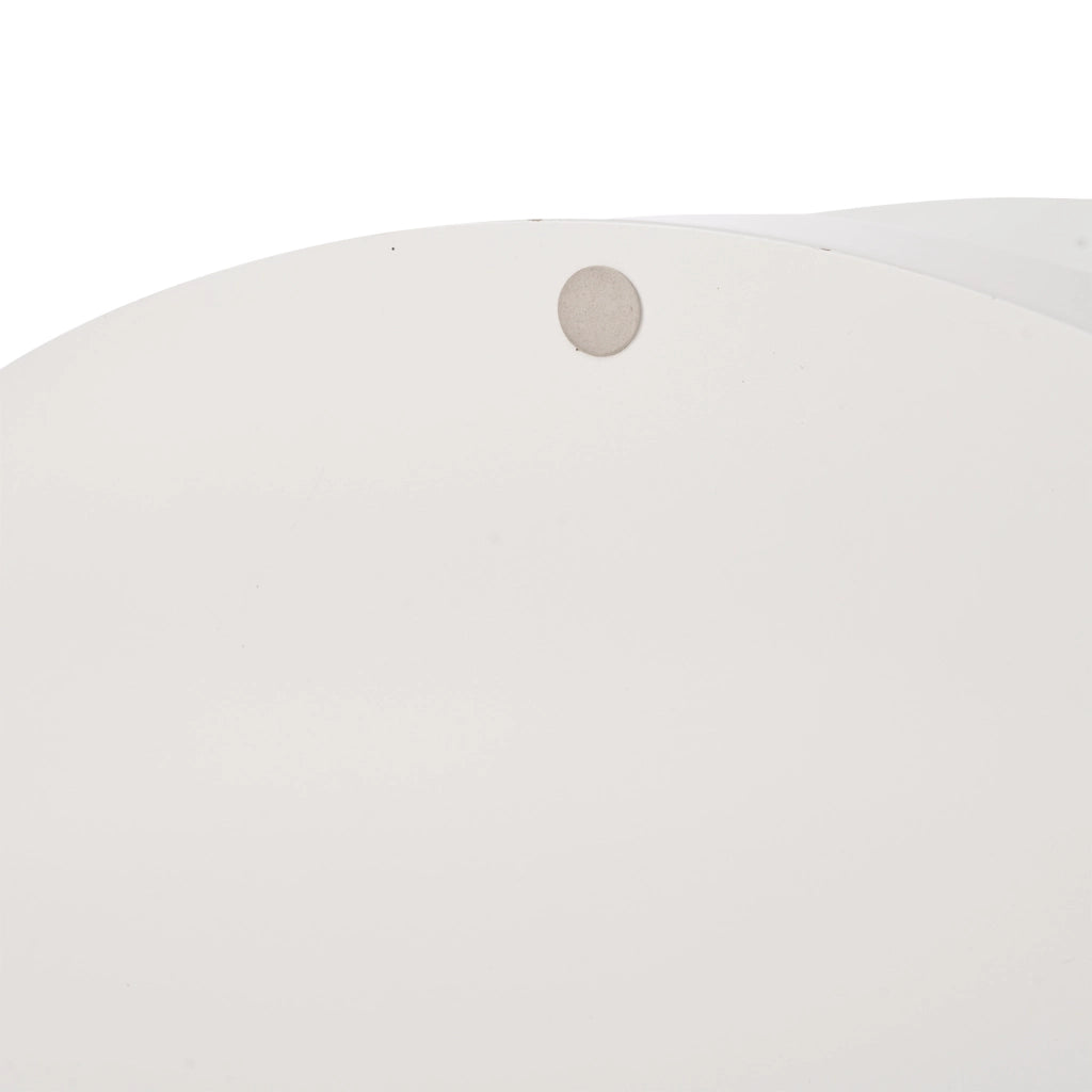 TAVOLINO DA CAFFÈ Rotondo Girevole 70x70x35,5 cm MDF Bianco con LED