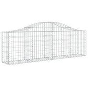 Cesto Gabbione ad Arco 200x30x60/80 cm Ferro Zincato