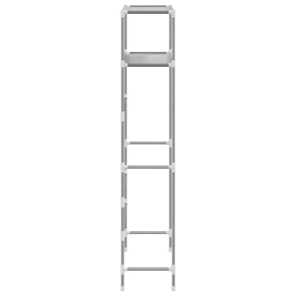 Rastrelliera per Lavatrice a 2 Livelli Grigia 69x28x143cm Ferro cod mxl 47180