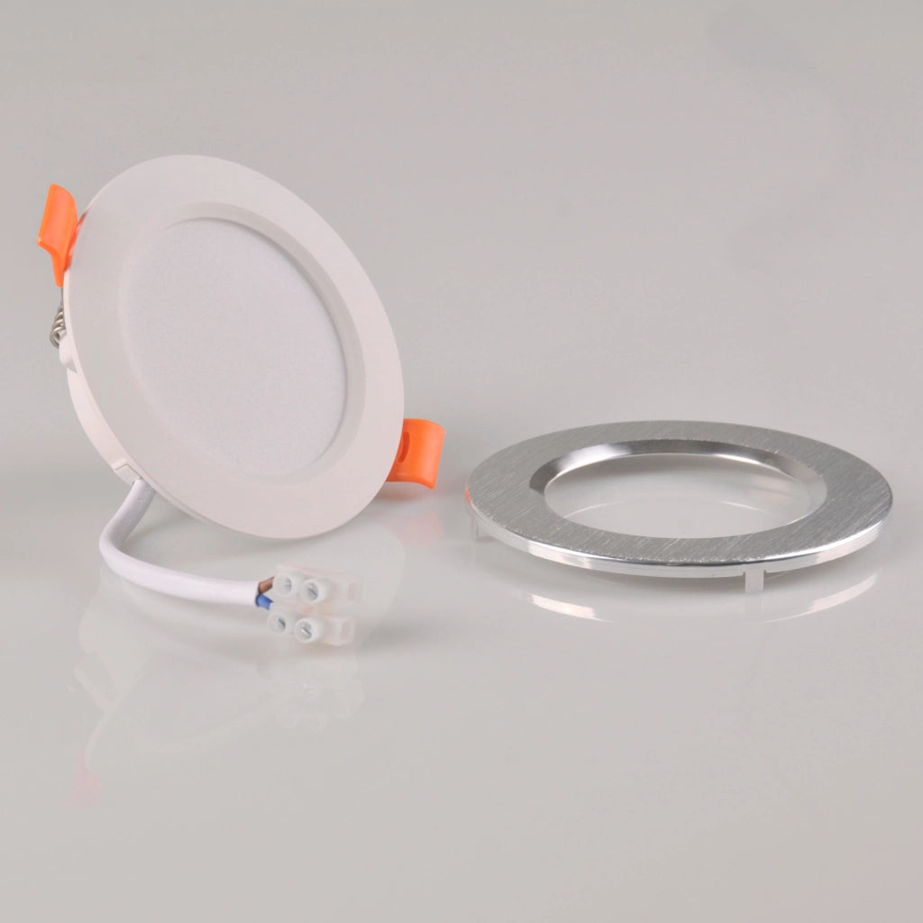 Faretto LED incasso Polux ZOE argento 4,8W 4000K 430lm