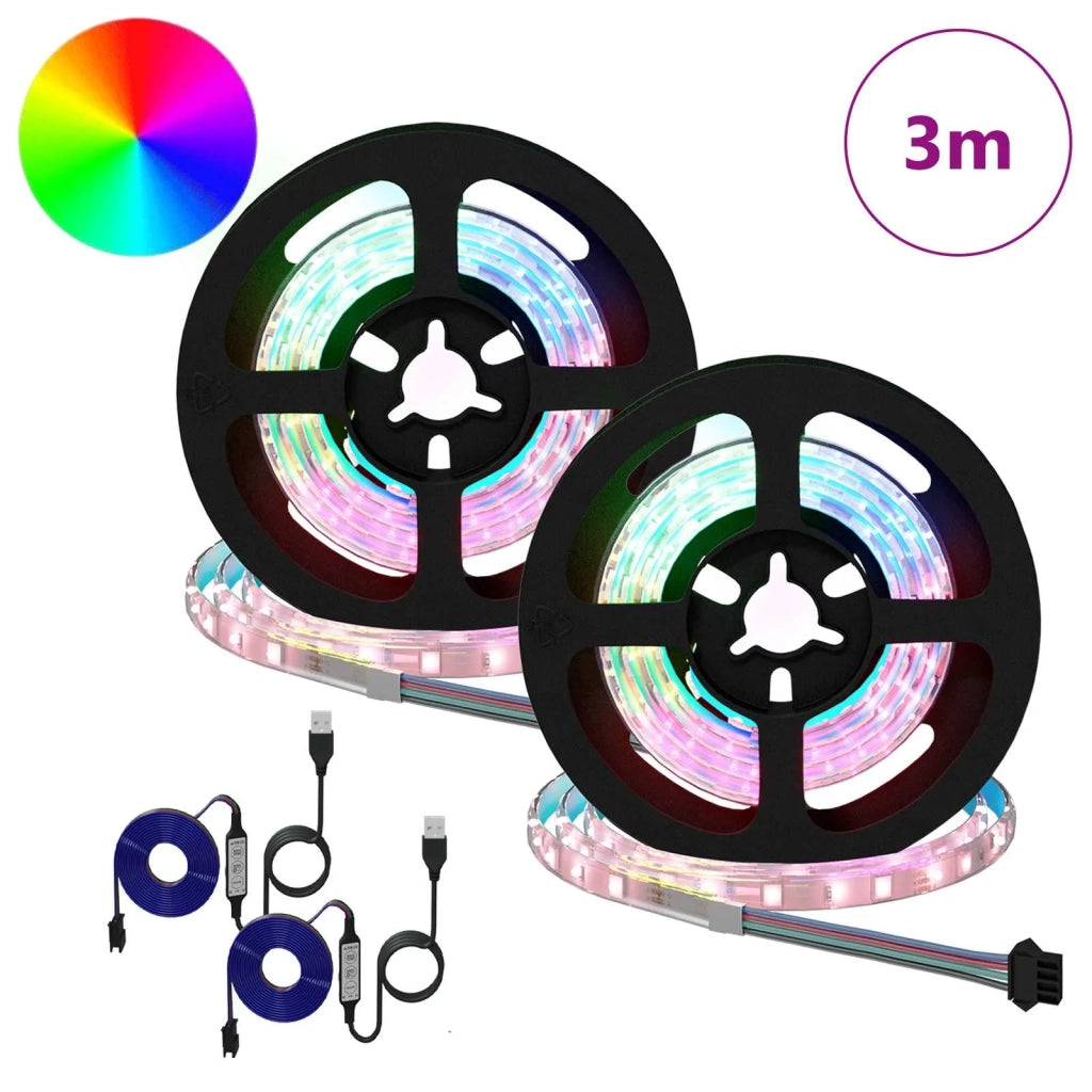 Striscia LED 2 pz Nero e trasparente 750 mm Rame e plastica CFW7464280