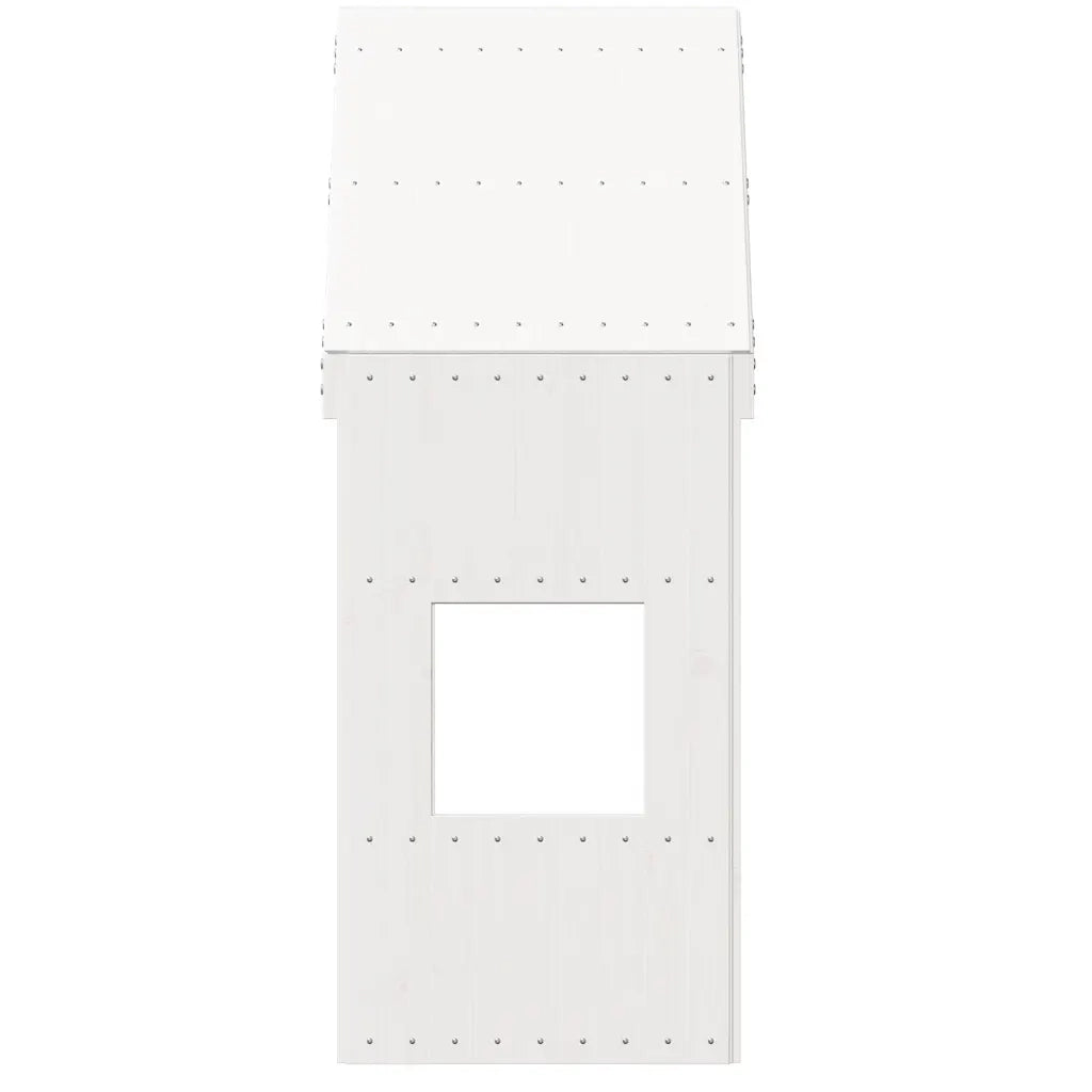 Tetto per Letto Bambini Bianco 60x89x134,5 Legno Massello Pino