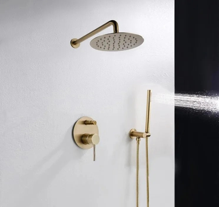 Set Doccia Da Incasso Rea Lungo L. Gold + Box