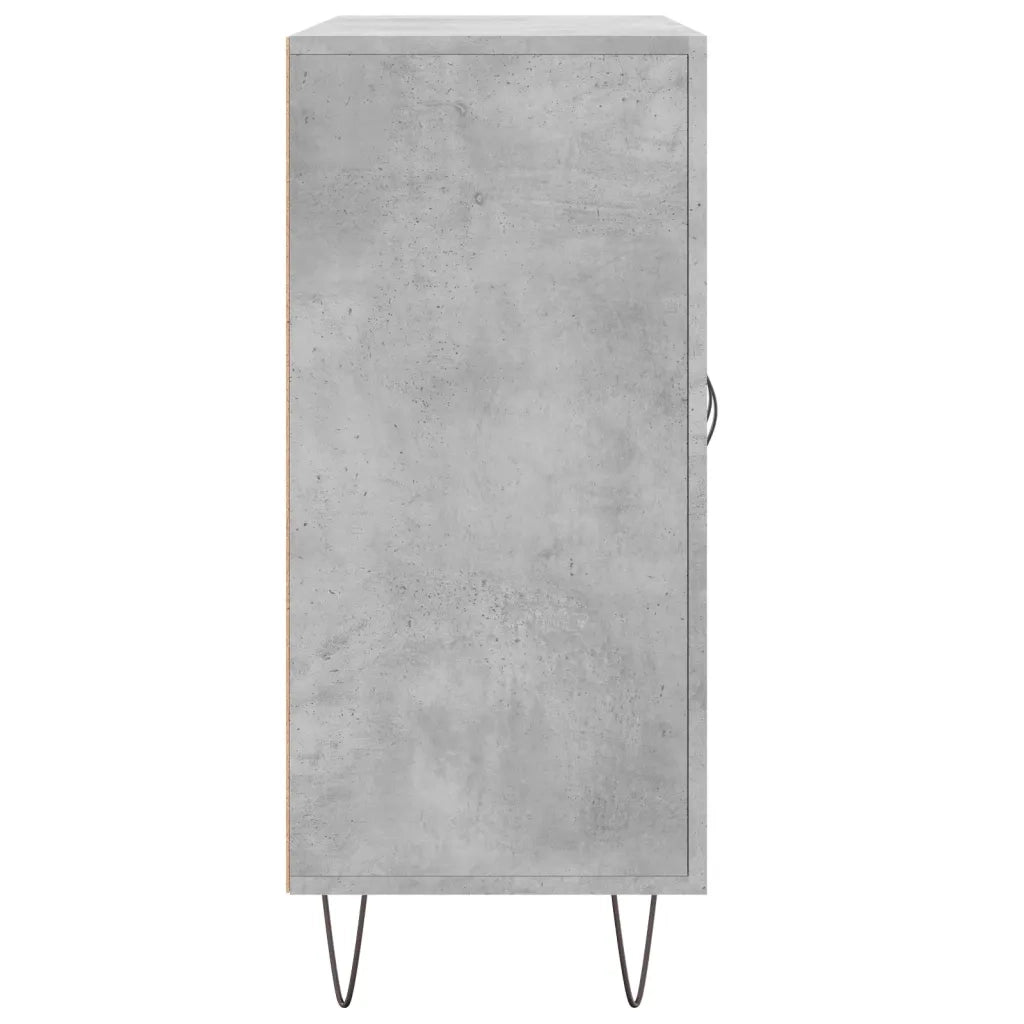 Credenza | Madia | Buffet da pranzo | Armadio da pranzo Grigio Cemento 90x34x80 cm in Legno Multistrato