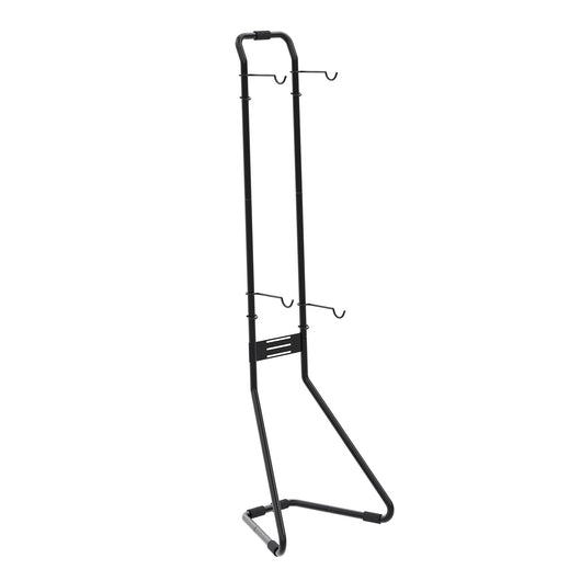 Portabici universale per 2 biciclette 66,5 x 55,8 x 219 cm, portabiciclette autoportante, supporto bici regolabile in altezza