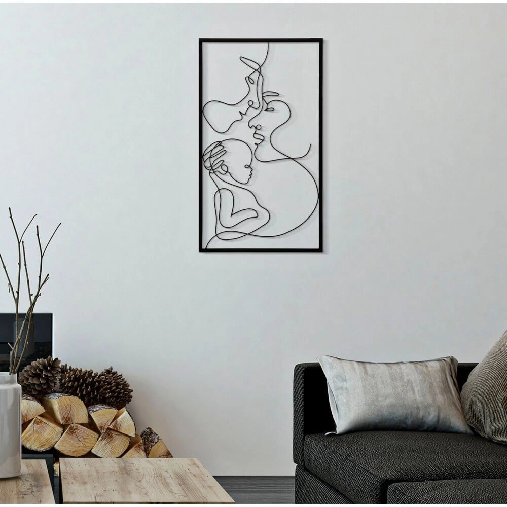 Decorazione Parete Famiglia cm 40X1,3X70 - FAMILY