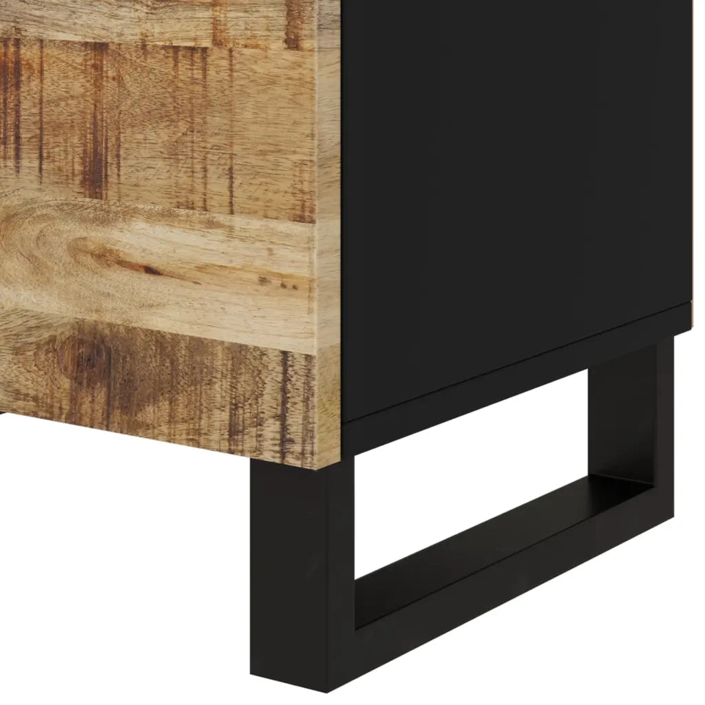 Comodino 50x33x60cm Legno Massello di Mango e Legno Multistrato cod mxl 30287
