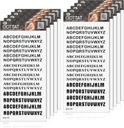 Tatuaggi temporanei da 10 velluti, adesivi autoadesivi, nepletters, stampe acqua-resistenti, neri, DIY, per uomo e donna.