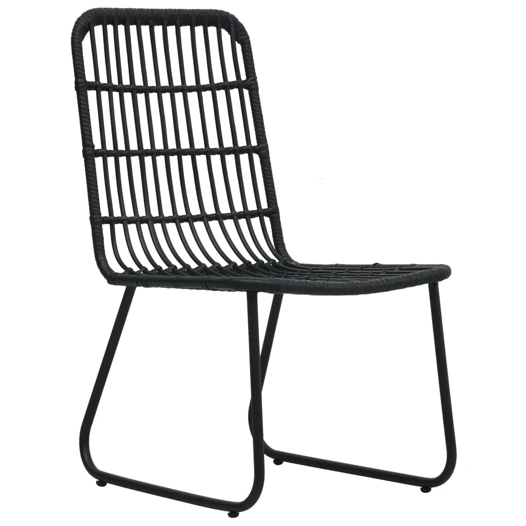 Set da pranzo da esterno 5 pezzi in resina intrecciata e vetro mobili da giardino 02_0014231