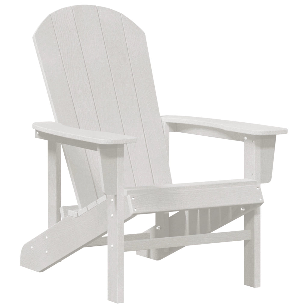 Set Lounge da Giardino 3 Pezzi Bianco HDPE
