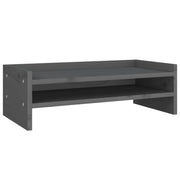 Supporto per monitor 50 x 24 x 16 cm in legno massello di pino grigio 02_0004466