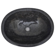 Lavandino da bagno lavabo da appoggio lavabo da WC lavabo da bagno lavabo da interno 53 x 40 cm marmo nero 02_0002816