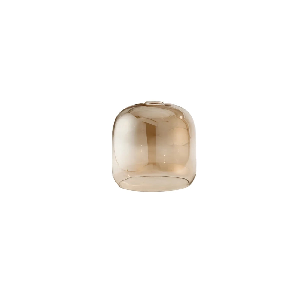 Diffusore Anima Vetro Soffiato Ambra Specchiato D22 E27