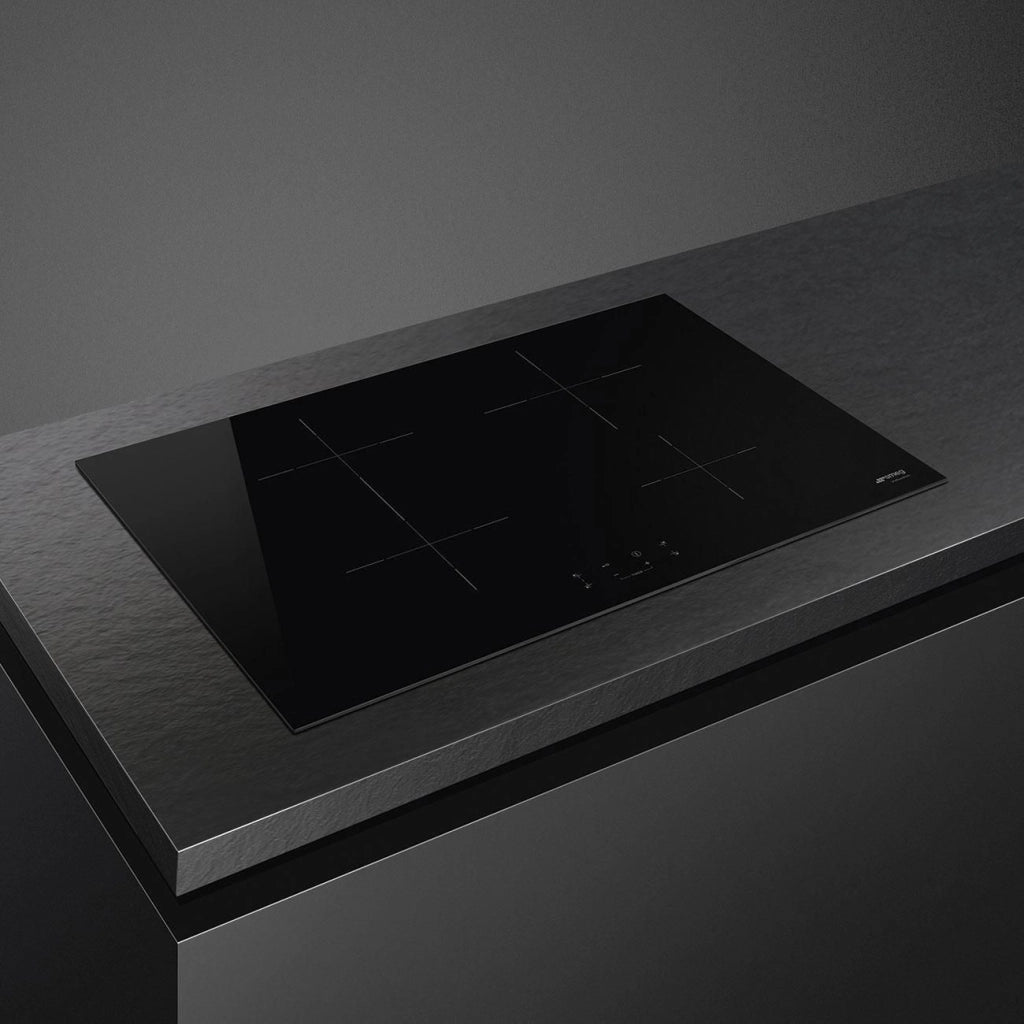 Smeg Universal SI1B2742D piano cottura Nero Da incasso 75 cm Piano cottura a induzione 4 Fornello(i)